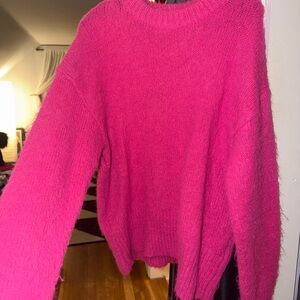 a new day Fuchsia Crew Neck Sweater